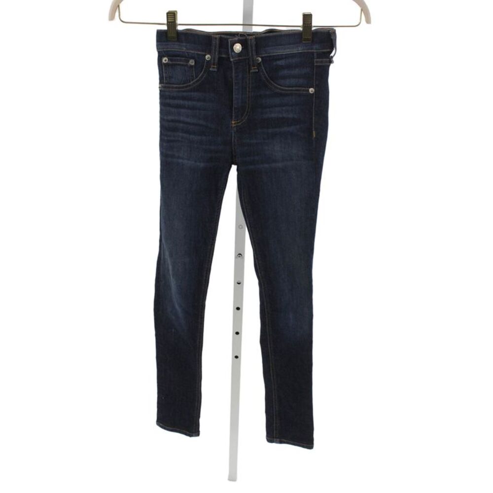 Rag & Bone Jean Women Skinny Blue Mid-Rise Cotton Blend Jeans Size 24